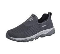 VBEDKDEB Slip On Trainers Women's Sports Shoes Trainers Pair Leisure Plain Breathable Lightweight Large Size Sports Casual Shoes Mesh Shoes Hiking Shoes Fitness Women's Gym, darkgray, 7 UK