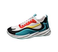 VBEDKDEB Trainers, Men's Running Shoes, Sports Shoes, Men's High Top, Breathable, Non-Slip, Unisex, Adults, Youth, Outdoor Trainers, Fashion Running Shoes, Fabric, Green, 9.5 UK