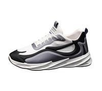 VBEDKDEB Trainers, Men's Running Shoes, Sports Shoes, Men's High Top, Breathable, Non-Slip, Unisex, Adults, Youth, Outdoor Trainers, Fashion Running Shoes, Fabric, black, 9.5 UK