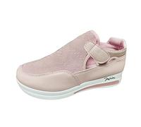 VBEDKDEB Trainers Women's Running Shoes Trainers Sports Shoes Shoe Size Loop Heel Casual Mesh Comfortable Breathable Flat Hook Large Women's Trainers Low Shoes Women, pink, 8.5 UK