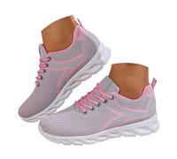 VBEDKDEB Trainers Women's Sports Shoes Running Shoes Trainers Women's Fashion Breathable Mesh Lace-Up Shoes with Thick Sole Sports Shoes Made of Fashion Trend All Lightweight Casual Shoes Platform