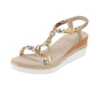 VBEDKDEB Wedge Heel Shoes Women's Comfortable Espadrilles Platform Sandals Elegant Open Elastic Sling Walking Sandals 2025 Summer Casual Boho Holiday Travel Beach Sandals with Straps, brown, 5.5 UK
