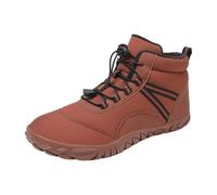 VBEDKDEB Winter Boots Women's Snow Boots Winter Shoes Women's Plush Warm Thick Sole Outdoor Cotton Boots Couples All Five Finger Thick Boots Gothic Boots, brown, 4 UK
