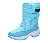 VBEDKDEB Winter Boots Women's Snow Boots Winter Shoes Women's Winter Plush Plus Size Cotton Shoes Umbrella Cloth Splash Water Padded Thickened Warm Snow Boots Cotton Wellington Boots, blue, 8 UK
