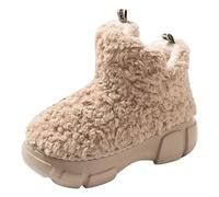 VBEDKDEB Women's Winter Warm Four Seasons Cute Slippers for Non-Slip Winter Season Fabric Cotton Colourful Animals Plush, khaki, 8 UK