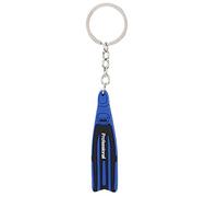 Vbest life PVC Diving Theme Key Ring with Key Chain Mini Unique Flipper Shape Keychain Fin Keyring Gift(Blue)