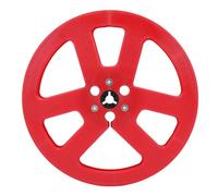 VBESTLIFE 1/4 7 Inch Empty Tape Reel, ABS Universal Open Reel Sound Tape Empty Reel with 6 Windproof Holes for TEAC Studer Reel to Reel Recorders (Red)