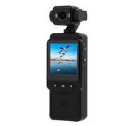 VBESTLIFE 1080P HD Pocket Camcorder, WiFi Wearable Camera with 360° Rotatable Lens, Body Worn Camera with Back Clamp for Travel Hiking