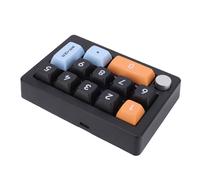 VBESTLIFE 12 Key Mechanical Gaming Keyboard, One Handed | Macro Programmable Keyboard with RGB Backlight, Joystick Knob & Hot Swappable Switches (Black)
