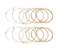 VBESTLIFE 12 PCS Folk Guitar Strings Set for Long Lasting Use, Delicate Workmanship, Great Playing Experience for All Guitarists, Beautiful Colors, for Music Lovers