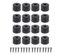 VBESTLIFE 16Pcs 32x22mm Speaker Isolation Feet, Rubber Speaker Shock Absorption Pads for Audio, Speakers, Subwoofers, Home Theater, Turntable DAC Feet Pad