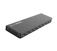 VBESTLIFE 1x8 HDMI Splitter, 4K 30Hz 1080P Video HD Sound Duplicate Splitter Distributor for Monitors Projectors Home Theater Commercial Display (GB Plug)