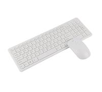 VBESTLIFE 2.4G Wireless Keyboard and Mouse Combo, Ultra Slim 108 Keys Full Size Keyboard and Ergonomic Mouse for Desktop Laptop PC (White)