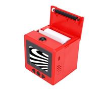 VBESTLIFE 2.4in Smart AI Voice Sticker Printer Cube, with HD Display Screen for Kids Home DIY Black White Thermal Sticker Making (Red)