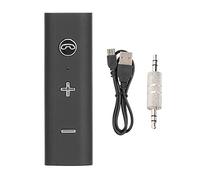 VBESTLIFE 2 In 1 Call General Earphone Audio Adapter Black Collar Clip Exquisite Compac Lightweight 3.5AUX Using Bluetooth 5.0 Version Can Connected to Two Mobile Phones