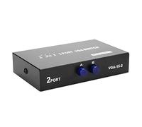 VBESTLIFE 2 in 1 OUT Switcher Selector Box, VGA Switcher Splitter Data Synchronization VGA Monitor support VGA, XVGA, SVGA, UXGA etc