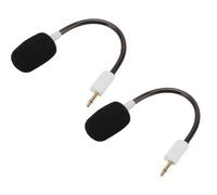 VBESTLIFE 2 Pack Mic Replacement for BlackShark V2, V2 Pro, V2 SE, Gaming Headset 3.5mm Detachable Game Boom Microphone (White)