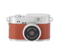 VBESTLIFE 2MP Keychain Camera, Small 2K Retro Digital Camera with 1.47 Inch Color Screen, 160° Wide Angle, Built in LED Fill Light, with 4 Filters (Brown)
