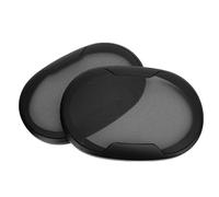 VBESTLIFE 2Pcs Speaker Grill Cover, 9.96x6.89in Metal Speaker Mesh Grille Protector with ABS Plastic Outer Ring, for DIY Home Theater Car Speaker