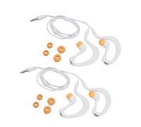 VBESTLIFE 2Pcs Swimming Headphones, IP68 Water Proof Earbuds with 80cm Short Cord, 8 Ear Tips Replacement, for Underwater Music Swimming, Sports, Gym