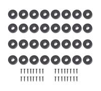 VBESTLIFE 32Pcs Speaker Isolation Feet, Anti Vibration Rubber Pads for Turntables Amplifiers Subwoofers, Shock Absorption for CD DVD Players