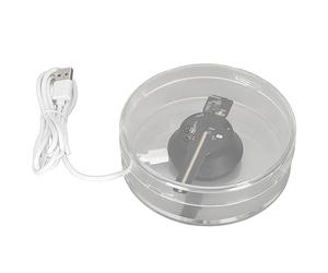 VBESTLIFE 3D Hologram Fan with Transparent Protective Cover, WiFi & App Controlled, 48 LEDs, Holographic Advertising Display with 4GB Memory