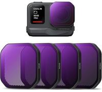 VBESTLIFE 4 Pack ND Filter Set for Insta AcePro2, ND8/ ND16/ ND32/ ND64 Neutral Density Lens Filter Kit Snap On Action Camera Accessories