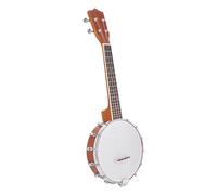 VBESTLIFE 4 String Banjo Set for Beginners, Tenor Banjo with Bridge Strings Cleaning Cloth, Starter Kit for Folk Music Practice, Portable Travel Instrument for Hobbyists