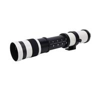 VBESTLIFE 420-800mm F8.3 Telephoto Zoom Lens for EF EF-S Mount Cameras, Manual Focus Lens with Multi Layer MC Coatings (White)