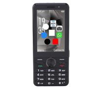 VBESTLIFE 4G Unlocked Phone for Seniors, Dual SIM Card Large Keys Mobile Phone with 3.5 Inch HD Touch Screen, Loud Stereo Speakers (Black)