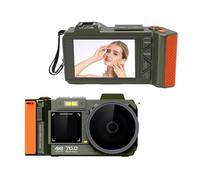VBESTLIFE 4K Digital Camera, 70MP UHD Dual Screens Camera, 50X Zoom, Portable Point and Shoot Digital Camera for Teens, Adult, Selfies (Green)