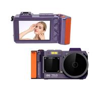 VBESTLIFE 4K Digital Camera, 70MP UHD Dual Screens Camera, 50X Zoom, Portable Point and Shoot Digital Camera for Teens, Adult, Selfies (Violet)