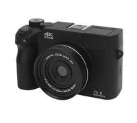 VBESTLIFE 4K Digital Camera, 75MP Dual Camera for Photography with 18X Zoom, 3inch Screen, WiFi Instant Sharing, Built in Mic, Vlog Camera for Travel (Black)