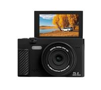 VBESTLIFE 4K Digital Camera for Photography, 75MP WiFi Vlogging Camera with 18X Zoom, 3" 180° Flip Screen, Travel Flash Camara for Beginners Adults (Black)