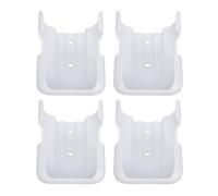 VBESTLIFE 4Pcs Remote Control Rack Holder, White Wall Mounted Organizer Self Adhesive Media Storage Box Case for Air Conditioner Controller