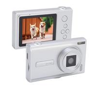 VBESTLIFE 50MP FHD 1080P Digital Camera, Autofocus Point and Shoot Camera, Indoor & Outdoor Travel Compact Small Camera with 2.4 Inch Screen (Silver Gray)