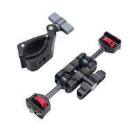 VBESTLIFE 55mm Camera Arm Mount Clamp, 3kg Aluminum Alloy 360° Rotation, Quick Release & Anti Slip for DSLR, LED, Mic,Moto Mounts