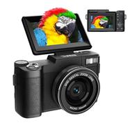 VBESTLIFE 5K Digital Camera for Photography, 64MP WiFi Vlog Camera with 18X Zoom, 3in Flip Screen, UHD Autofocus Compact Travel (Black)