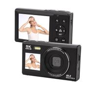 VBESTLIFE 5K Digital Camera for Photography, 80MP Dual Screens Camera with 18X Digital Zoom, Fill Light, Compact WiFi Vlog Camera for Teens, Beginner (32GB)