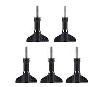 VBESTLIFE 5Pcs 6cm Long Thumbscrew Set Compatible with GoPro/For Sjcam/Xiaomi Yi/AEE Sport Cameras, Easily Tighten and Loosen Screws, Stainless Steel and ABS Screw