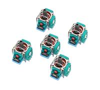 VBESTLIFE 5Pcs Replacement 3D Joystick for Game Controller, Compact Precise Analog Stick with Premium ABS Material