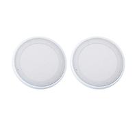 VBESTLIFE 6.5/8 inch Speaker Grill, Speaker Grille, Car Audio Speaker Cover Decorative Circle Metal Mesh for Keynote Speakers, Blankets, Car Audio Systems etc, 2 Pcs(White 8")
