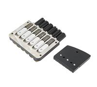 VBESTLIFE 6 String Headless Guitar Bridge Retro Style Metal Replacement Bridge for Guitar Accessories