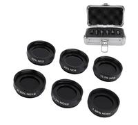 VBESTLIFE 6Pcs 1.25 Inch Telescope Neutral Density Moon Filter Kit, ND2 ND4 ND8 ND16 ND32 ND64 Telescope Eyepiece Filter Set with Metal Storage Case