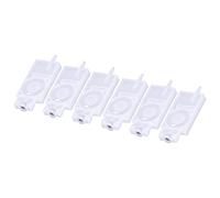 VBESTLIFE 6Pcs Ink Damper for XP600 Printer, UV Printer Solvent Inkjet Head Rectangular PP Damper Replacement, 4x3mm Ink Tube (White)