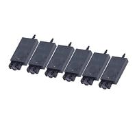 VBESTLIFE 6Pcs Ink Damper for XP600 Printer, UV Printer Solvent Inkjet Head Rectangular PP Damper Replacement, 4x3mm Ink Tube (Black)