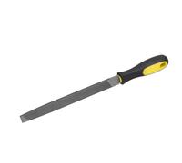 VBESTLIFE 8in Flat Mill File, Smooth Blade with Handle Edge Sharpening Tool for Engineers, Carbon T12 Steel Precision Filing for Metal, Non Slip Ergonomic Grip, Metalworking Finishing