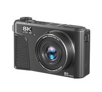 VBESTLIFE 8K Digital Camera for Photography, Autofoucs 88MP with 18X Digital Zoom 3in 180° Flip Screen for Vlogging & Content Creation (Black)