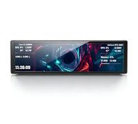 VBESTLIFE 9.2in Computer Secondary Display, FHD 1920x462 Sensor Panel Screen with Dynamic Video Themes for CPU GPU Temperature Monitoring (Black)