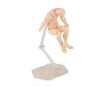 VBESTLIFE Action Figure Body Durable PVC Customizable Poses for Drawing Desk Decoration and Photography Props 5"x2.0" Drawing Mannequin for Artists and Collectors (Skin Color #11)
